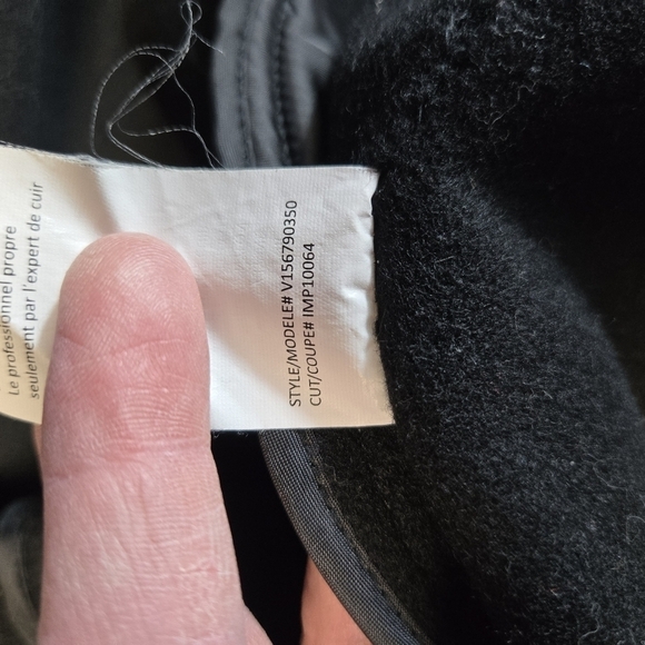 Vince black leather wool minimalist coat jacket - Picture 9 of 15